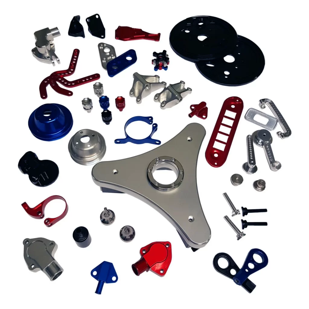 Selection of RetroSport & S-FIX CNC machined metal components