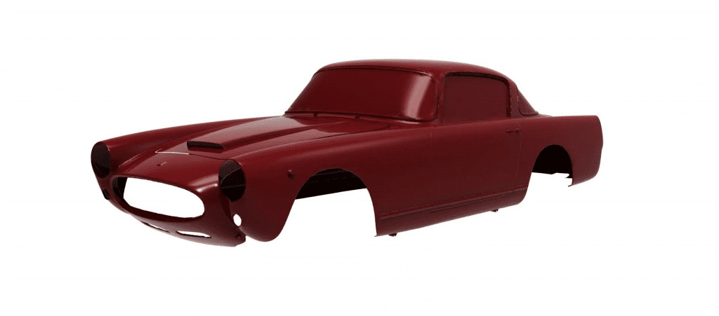 3D scan of a Ferrari 250 GT Ellana Bodyshell. Data in .STL mesh format