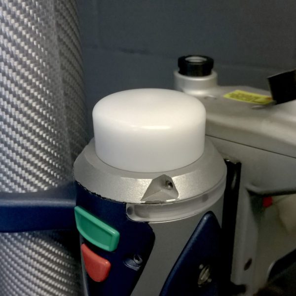 Acetal probe blank cap mounted to a Faro Edge arm